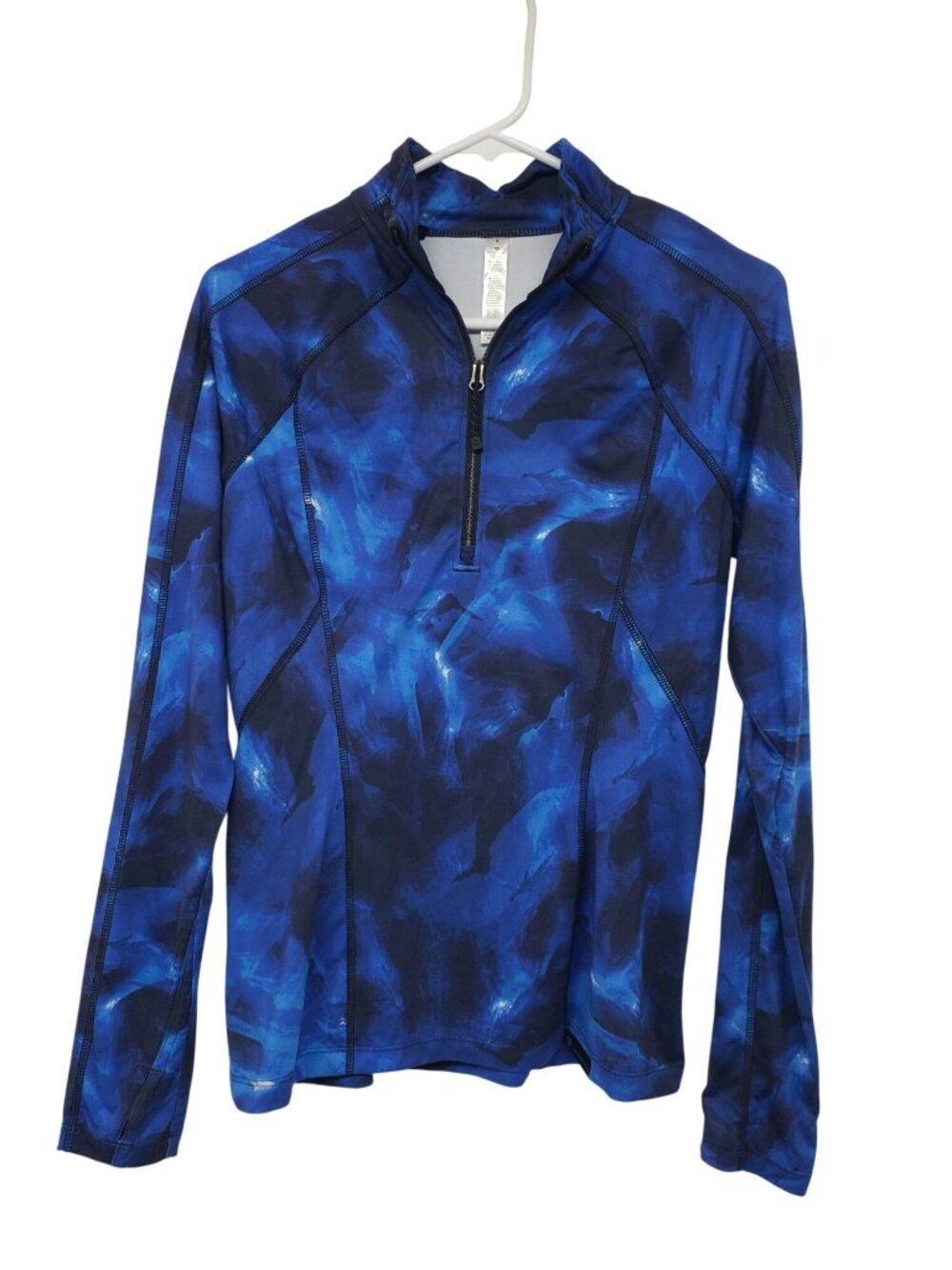 Obermeyer Blue Discover 1/4 Zip Long Sleeve Pullover Base Layer Womens S